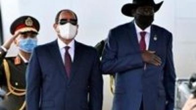 صورة صحف ووكالات أنباء عالمية تبرز زيارة السيسي إلى جنوب السودان