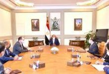 صورة الرئيس المصري يلتقي رئيس شركة أباتشي الأمريكية