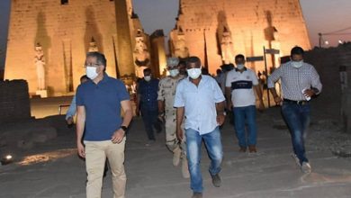 صورة وزير السياحة والآثار يتفقد طريق الكباش وتهيئة ممرات لذوي القدرات الخاصة