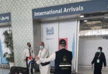 صورة “الحج” تواصل استقبال المعتمرين في مطار المدينة المنورة