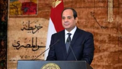 صورة تفقد السيسى العمل بامتداد طريق وصلة أم القمر يتصدر اهتمامات صحف القاهرة