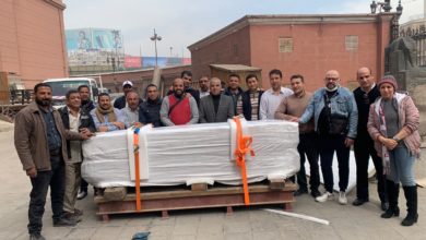 صورة المتحف المصري الكبير يستقبل 13 قطعة أثرية ضخمة من المتحف المصري بالتحرير