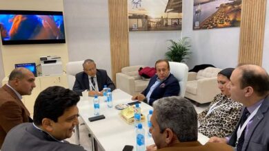 صورة زيارة السفير المصري بموسكو لمعرض leisure السياحي