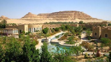 صورة مدبولي لكبار مشايخ وعواقل مطروح: دهان واجهات المباني لتتسق مع هوية سيوة