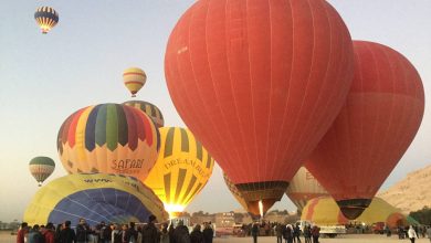 صورة 65 رحلة بالون طائر تحلق بـ1420 سائحاً فوق معابد الأقصر