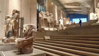 صورة افتتاح الدرج العظيم للجمهور بالمتحف المصري الكبير.. غدًا