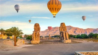 صورة 18 رحلة بالون طائر تحلق بـ400 سائح فوق معابد الأقصر