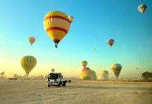 صورة انطلاق 60 رحلة بالون بسماء الأقصر وسط إقبال وتوافد من السائحين