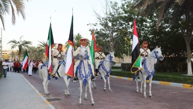 صورة شرطة أبوظبي تشارك باحتفال العيد الوطني الكويتي