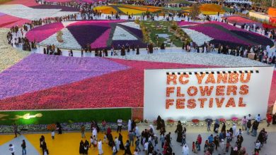 صورة 15 فبراير- انطلاق مهرجان الزهور والحدائق بينبع الصناعية