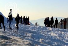 صورة إنقاذ السياح العالقين بسبب الثلوج في إقليم كوردستان