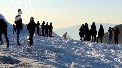 صورة إنقاذ السياح العالقين بسبب الثلوج في إقليم كوردستان