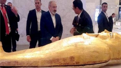 صورة رئيس وزراء أرمينيا يزور المتحف القومي للحضارة المصرية بالفسطاط