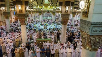 صورة المسجد النبوي يستقبل 15 مليون زائر بالنصف الأول من رمضان