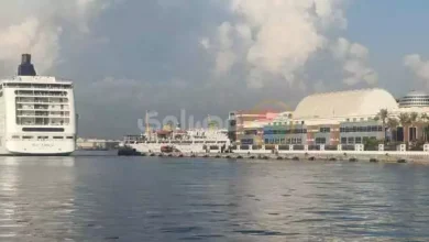 صورة السفينة السياحية LIRICA تغادر ميناء الإسكندرية وعلى متنها 2014 سائحًا