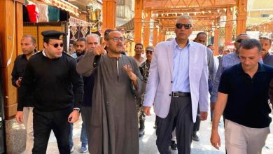 صورة محافظ أسوان يتفقد السوق السياحى القديم ويلتقى العديد من الأفواج