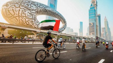 صورة انطلاق الدورة الخامسة من تحدي دبي للدراجات الهوائية