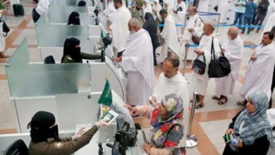 صورة وصول أول 1000 حاج من بعثة القرعة إلى مكة المكرمة