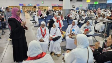 صورة التضامن الاجتماعي تواصل تفويج حجاج الجمعيات الأهلية للأراضي المقدسة