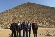 صورة منطقة أهرامات الجيزة تستقبل وزير الثقافة والسياحة التركي