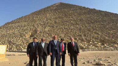 صورة منطقة أهرامات الجيزة تستقبل وزير الثقافة والسياحة التركي