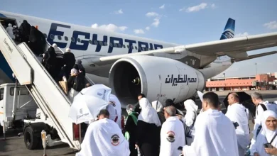 صورة مصر للطيران تسير غدًا 13 رحلة جوية لعودة حجاج بيت الله الحرام