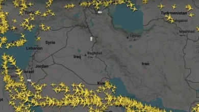 صورة قفزة 500% في حركة الطيران فوق أفغانستان بعد إغلاق أجواء إيران والعراق