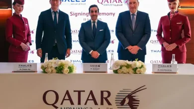 صورة اتفاقية بين “الخطوط القطرية” و”تاليس” لدعم رحلة التحول الرقمي على طائراتها