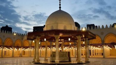 صورة السعة 10 آلاف مصلي، ساحة مسجد عمرو بن العاص..تجربة روحانية