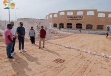 صورة رئيس جهاز القرى السياحية يتفقد الأعمال الأخيرة بالمسرح الروماني