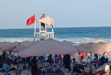 صورة رايات شواطئ الإسكندرية خضراء في البوريفاج والعصافرة .. وحمراء بالعجمي