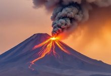 صورة بركان “هايلي غوبي” يلغي رحلات طيران إلى دول عربية