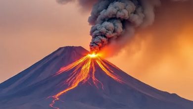 صورة بركان “هايلي غوبي” يلغي رحلات طيران إلى دول عربية