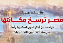 صورة المركز الإعلامي لمجلس الوزراء: مصر ترسخ مكانتها ضمن الدول الأكثر استقرارًا وأمانًا