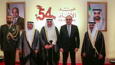 صورة وزير قطاع الأعمال يشارك في حفل سفارة الإمارات بالقاهرة بمناسبة عيد الاتحاد