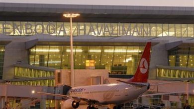 صورة تعليق الرحلات في مطار أنقرة عقب تحطم طائرة رئيس أركان الحكومة الليبية