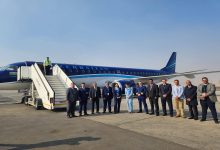 صورة “الخطوط الأذربيجانية” تسير أولى رحلات “الشارتر” إلى مطار القاهرة