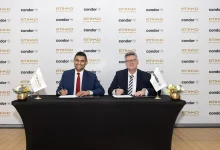 صورة “الاتحاد للطيران” الإماراتية و”كوندور” الألمانية تعلنان اتفاقية شراكة بالرمز تشمل 80 وجهة