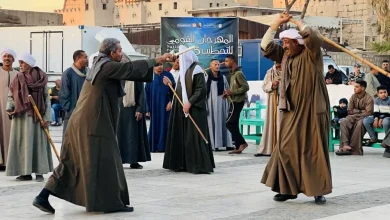 صورة مهرجان التحطيب بالأقصر يشهد إقبالا كبيرا من أبناء الجنوب والسائحين