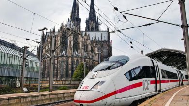 صورة استئناف حركة القطارات في ألمانيا بعد توقف جزئي