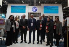 صورة افتتاح  الجناح المصري في معرض الفيتور السياحي بمدريد