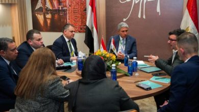 صورة منظمي الرحلات الأسبانية فى ضيافة جناح مصر بمعرض الفيتور