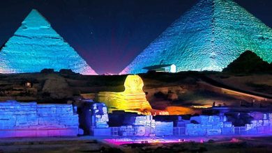 صورة توقف عروض الصوت والضوء بالأهرامات لاستكمال أعمال التطوير استعدادا لانطلاقها بمستوى عالمي