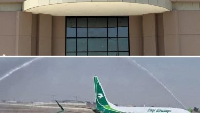 صورة بعد انقطاع 12 عاماً، انطلاق أول رحلة للمعتمرين من مطار الموصل