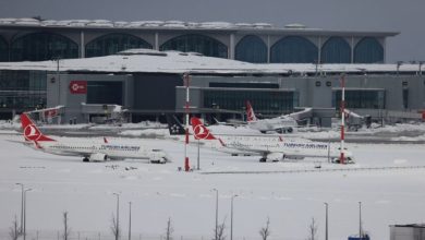 صورة “الخطوط التركية” تلغي 54 رحلة جوية بسبب الثلوج